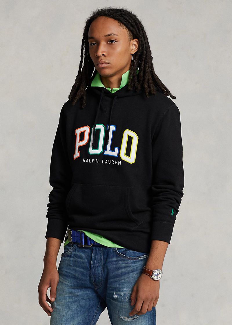 Sudadera Con Capucha Polo Ralph Lauren Hombre The Rl De Lana Logo Chile Negras TAFQP-1054